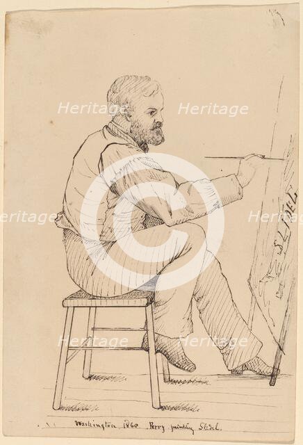 Sketch Class Series - E.W. Perry, 1860. Creator: John Quincy Adams Ward.