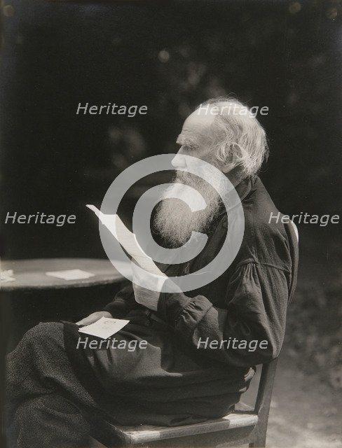 Portrait of the author Count Lev Nikolayevich Tolstoy (1828-1910).