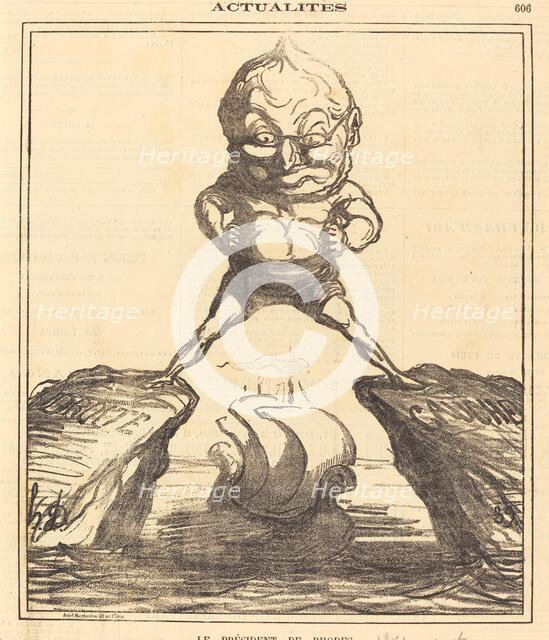 Le Président de Rhodes, 1871. Creator: Honore Daumier.