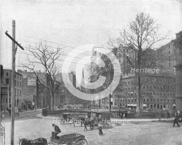 Bowling Green, New York, USA, c1900.  Creator: Unknown.