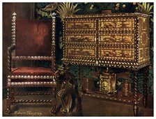 Group of late 16th century continental furniture, 1910.Artist: Edwin Foley