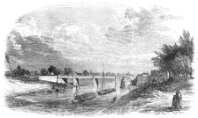New Bridge over the Severn, at Upton, 1854. Creator: Unknown.