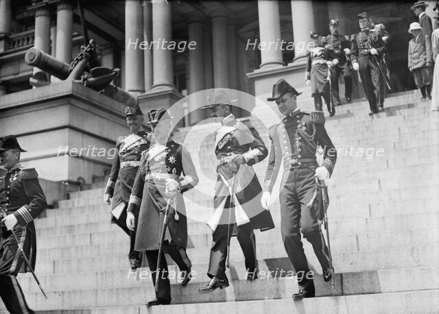German Squadron Visit To U.S. German officers At Navy Dept., June 5. 1912. Creator: Harris & Ewing.