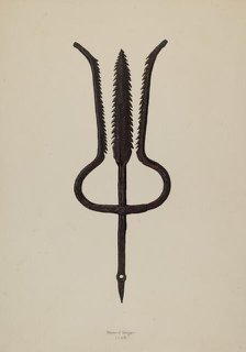 Eel Spear, 1938. Creator: Edward Unger.