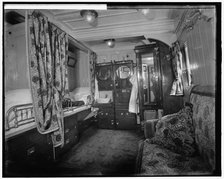 Interior of S.S. Prinzessin Victoria Luise, a stateroom, between 1900 and 1910. Creator: Unknown.