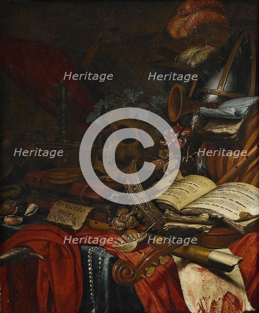 Memento mori. Artist: Vinne, Vincent Laurensz, van der (1629-1702)