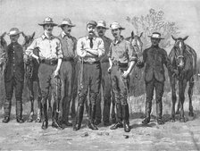 'Lord Randolph Churchill in South Africa; The Average Height of five of the Officers of the...',1891 Creator: Unknown.