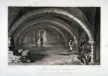 Interior view of the crypt, St Saviour's Church, Southwark, London, 1830.                        Artist: J Shury