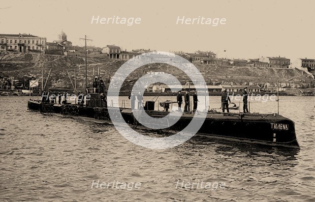 Submarine Tyulen in Sevastopol, 1915.