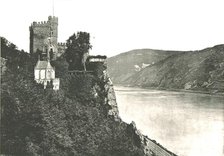 Rheinstein Castle on the river Rhine, Germany, 1895.  Creator: Francis Frith & Co.