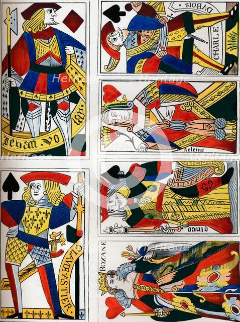 Playing cards, 16th century?, (1849). Creator: Bisson & Cottard.