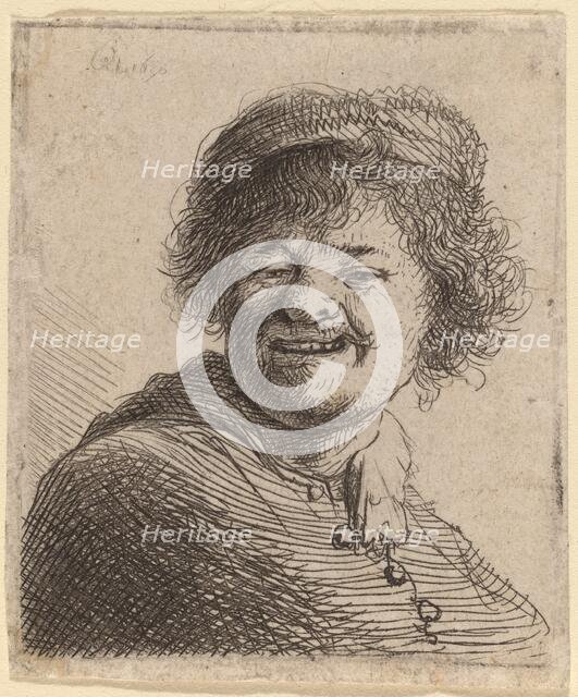 Self-Portrait in a Cap: Laughing, 1630. Creator: Rembrandt Harmensz van Rijn.