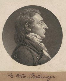 George Michael Bedinger, 1806. Creator: Charles Balthazar Julien Févret de Saint-Mémin.