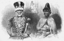 'King Denis of the Gaboon, and his principal wife; The Gaboon.', 1875. Creator: Unknown.
