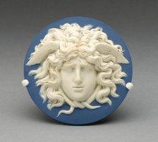 Medallion with Head of Medusa, Burslem, 1774/80. Creator: Wedgwood.