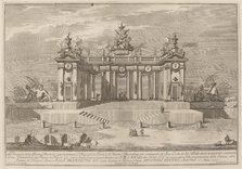 The School of Athens Arcades, for the "Chinea" Festival, 1757. Creator: Giuseppe Pozzi.
