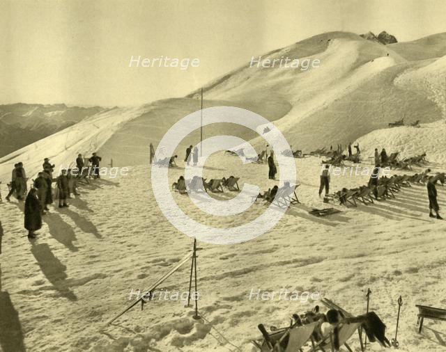 The Hafelekarbahn ski lift, Innsbruck, Tyrol, Austria, c1935.  Creator: Unknown.