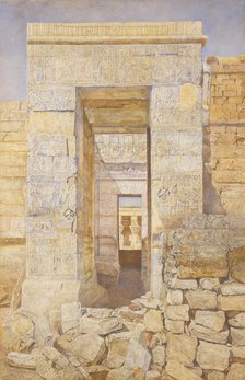 East Entrance, Room of Tiberius, Temple of Isis, Philae, 1905. Creator: Henry Roderick Newman.