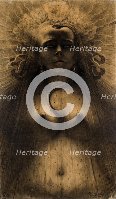 L'Idole de la Perversité (The Idol of Perversity), 1891. Creator: Delville, Jean (1867-1953).