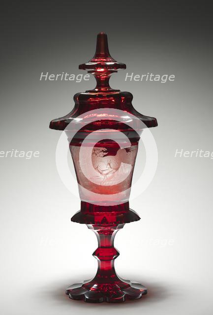 Covered Cup, mid-1800s. Creator: Unknown.