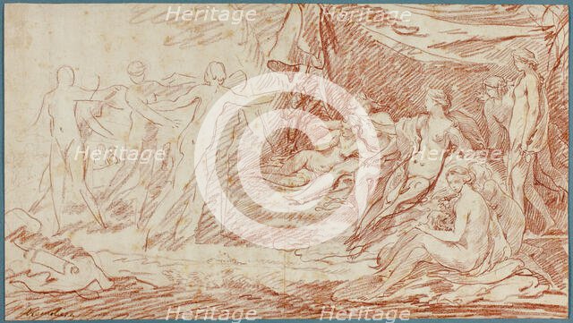 The Bath of Diana, c. 1738. Creator: Pierre Charles Trémolières.