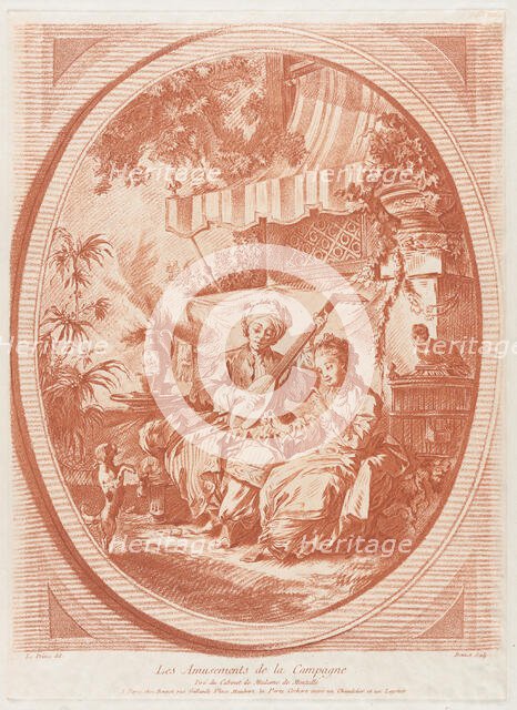 The Pleasures of the Countryside, mid to late 18th century. Creator: Louis Marin Bonnet.