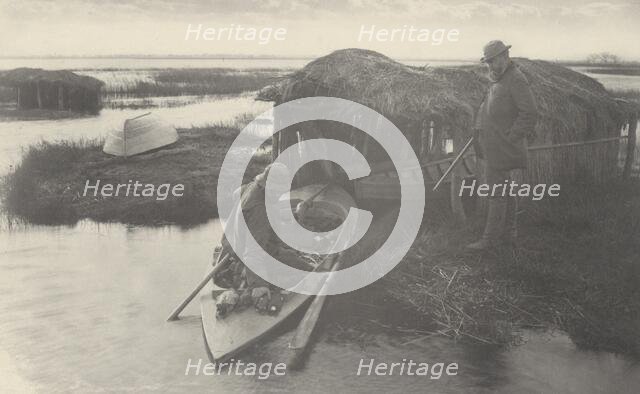 The Fowler's Return, 1886. Creators: Dr Peter Henry Emerson, Thomas Frederick Goodall.