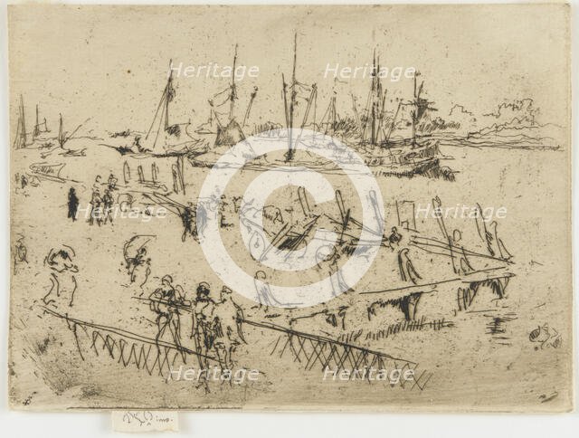 Little Dordrecht, 1884. Creator: James Abbott McNeill Whistler.