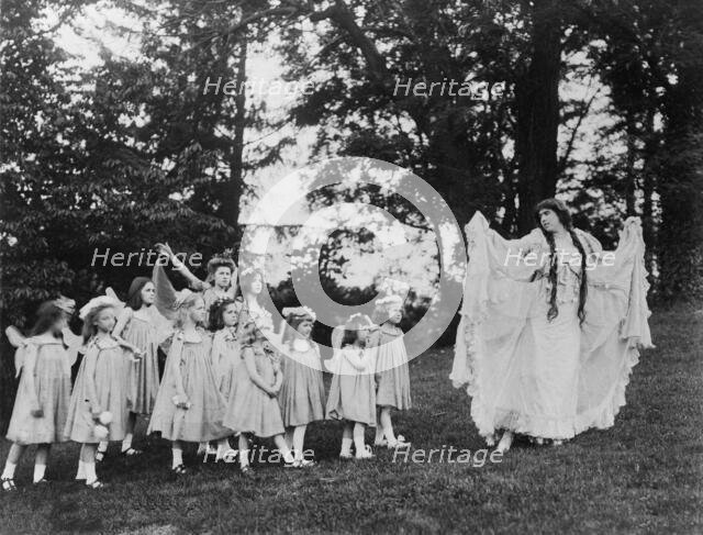 Pastoral play, the Oaks, Spring, 1906. Creator: Frances Benjamin Johnston.