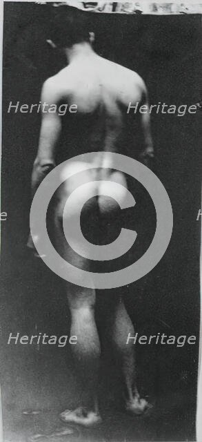 Standing Nude (Samuel Murray), c. 1890-1892. Creator: Thomas Eakins.