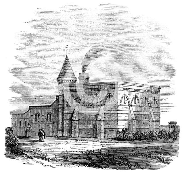 New waterworks at Caterham, Surrey, 1862. Creator: Unknown.