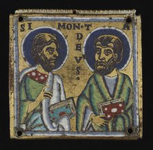 Plaque: Simon and Thaddaeus, c. 1160. Creator: Unknown.
