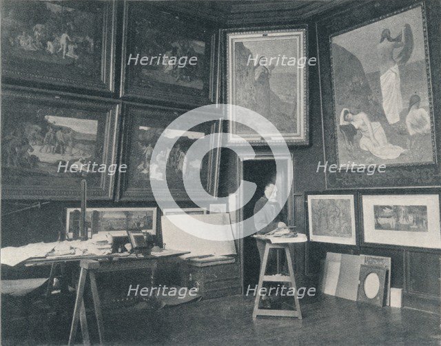 'Puvis De Chavannes in his Studio', c1897. Artist: Unknown.
