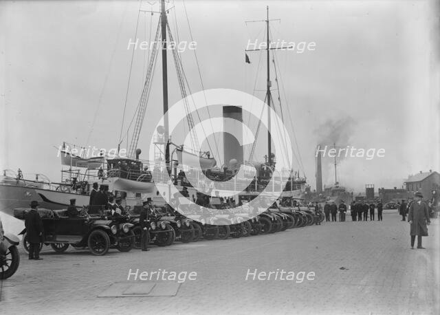 French Commission To U.S. Arriving at Navy Yard On 'Mayflower', 1917. Creator: Harris & Ewing.