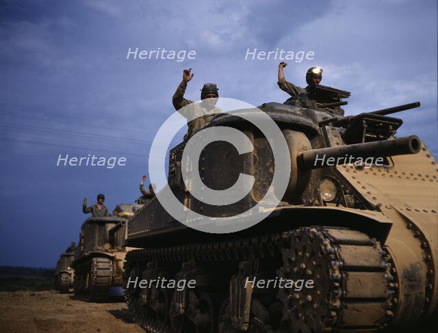 M-3 tank, Ft. Knox, Ky., 1942. Creator: Alfred T Palmer.