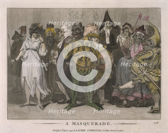 'A Masquerade', 1795. Artist: Unknown