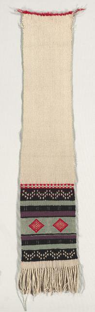 "Hopi Brocade" Style Dance Sash, c. 1880-1900. Creator: Unknown.