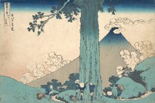 Mishima Pass in Kai Province (Koshu Mishima goe), from the series Thirty-six Views ..., ca. 1830-32. Creator: Hokusai.