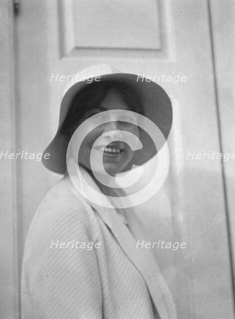 Miss Harriet Taylor, portrait photograph, 1932. Creator: Arnold Genthe.