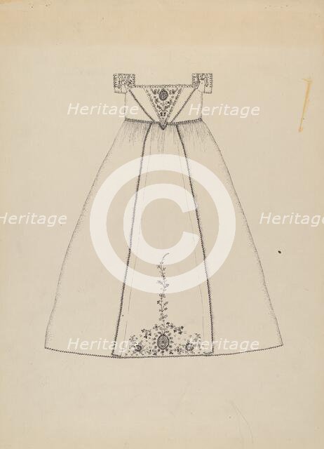 Baptismal Dress, c. 1936. Creator: Evelyn Bailey.