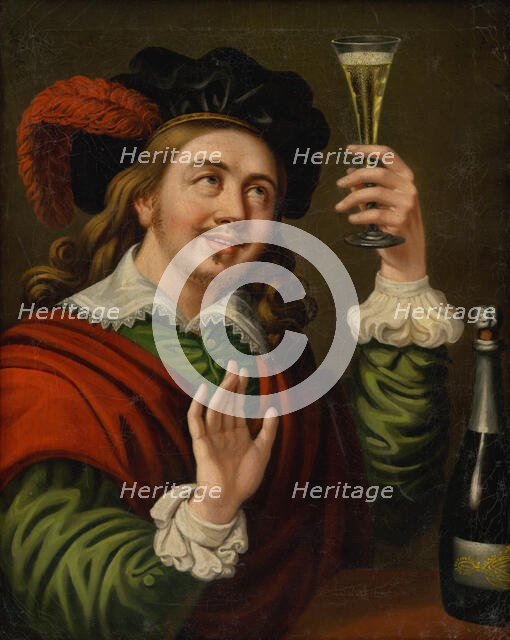 Cheers!, 1841. Creator: János Rombauer.