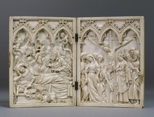 Diptych, French, 14th century. Creator: Unknown.