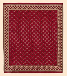 Handkerchief, United States, c. 1800. Creator: Unknown.