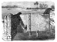 Remains of a Nilometer, an ancient device for measuring the annual inundation of the Nile, c1885. Artist: Unknown