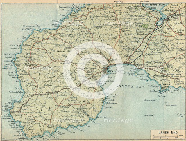 'Lands End', c20th Century. Artist: John Bartholomew.
