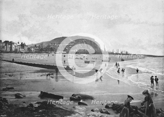 'Hastings Old Town and Beach', c1896. Artist: Carl Norman.