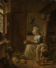 Kitchen Scene, c1783-1803. Creator: Georg Karl Urlaub.