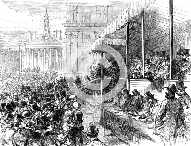 Opening Queen Victoria-Street, City, 1871. Creator: Unknown.
