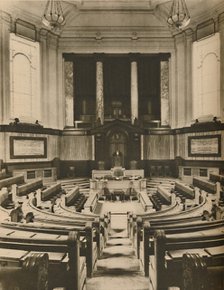 'Splendid Hall for the Deliberations of the Members of the London County Council', c1935. Creator: Unknown.