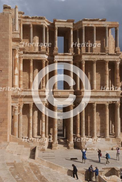 Libya, Sabratha, Theatre, 2007. Creator: Ethel Davies.